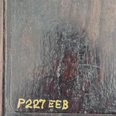 Antique Chinese Export Reverse Glass Painting Seated Lady Hardwood Frame