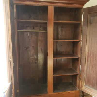 Tall Wooden Wardrobe (LR-KD)