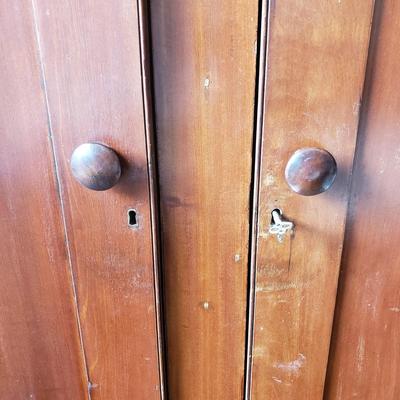 Tall Wooden Wardrobe (LR-KD)