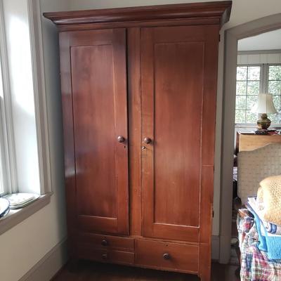 Tall Wooden Wardrobe (LR-KD)