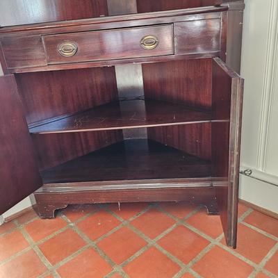 Brandt Mahogany Corner Cabinet (O-JS)