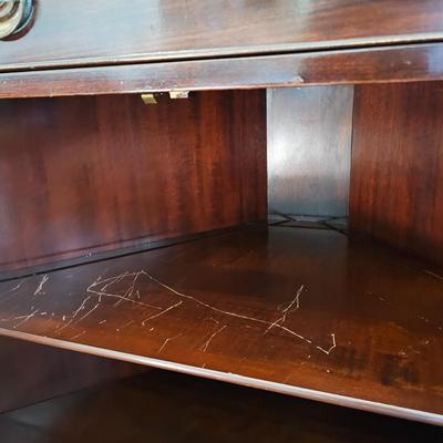 Brandt Mahogany Corner Cabinet (O-JS)