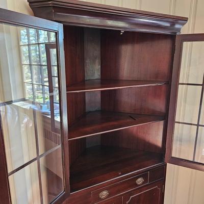 Brandt Mahogany Corner Cabinet (O-JS)