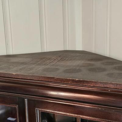 Brandt Mahogany Corner Cabinet (O-JS)