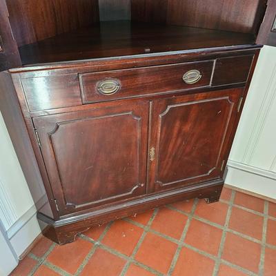 Brandt Mahogany Corner Cabinet (O-JS)
