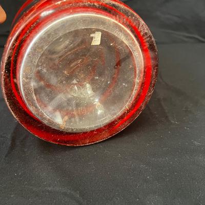 Primavera ‘Pennellate‘ Style Tall Hand Blown Glass Vase (DR-RG)