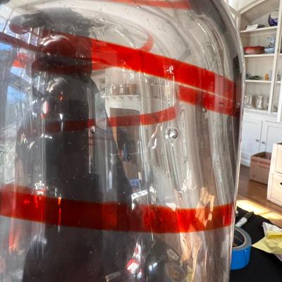 Primavera ‘Pennellate‘ Style Tall Hand Blown Glass Vase (DR-RG)