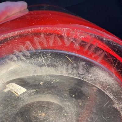 Primavera ‘Pennellate‘ Style Tall Hand Blown Glass Vase (DR-RG)