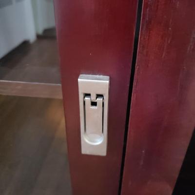 Dark Wooden Entertainment Center (D-KD)