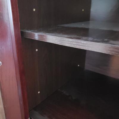 Dark Wooden Entertainment Center (D-KD)
