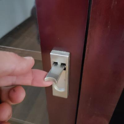 Dark Wooden Entertainment Center (D-KD)