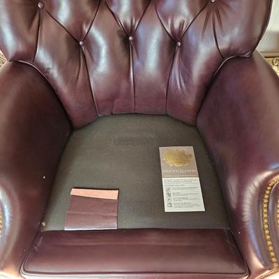 Two Hancock & Moore Leather Arm Chairs (O-JS)