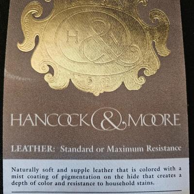 Two Hancock & Moore Leather Arm Chairs (O-JS)