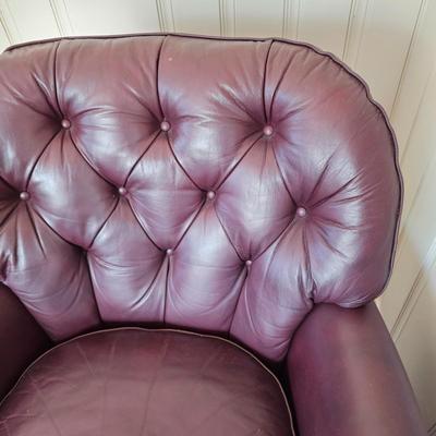 Two Hancock & Moore Leather Arm Chairs (O-JS)