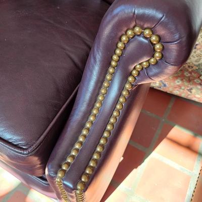 Two Hancock & Moore Leather Arm Chairs (O-JS)