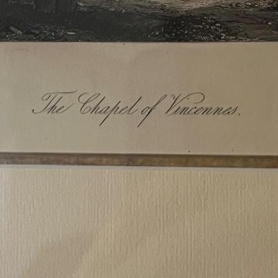 Two Etching Prints - ‘View of Coblentz’ & ‘The Chapel of Vincennes’ (DR-RG)