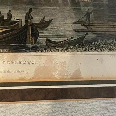 Two Etching Prints - ‘View of Coblentz’ & ‘The Chapel of Vincennes’ (DR-RG)