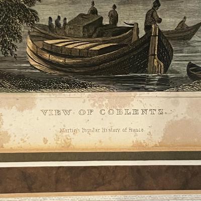 Two Etching Prints - ‘View of Coblentz’ & ‘The Chapel of Vincennes’ (DR-RG)