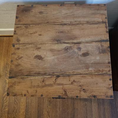 Pair of Cubed Wooden Trunks/Tables (D-KD)