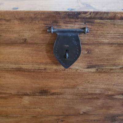 Pair of Cubed Wooden Trunks/Tables (D-KD)