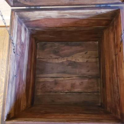 Pair of Cubed Wooden Trunks/Tables (D-KD)