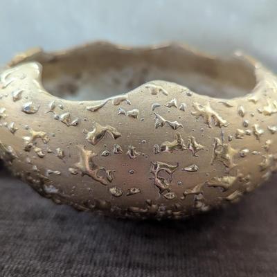 Gold in Color Bowl and Candle Holders.