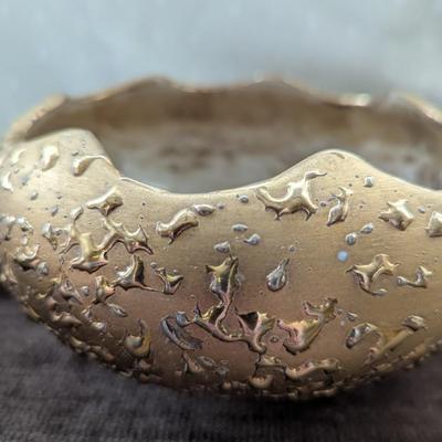 Gold in Color Bowl and Candle Holders.