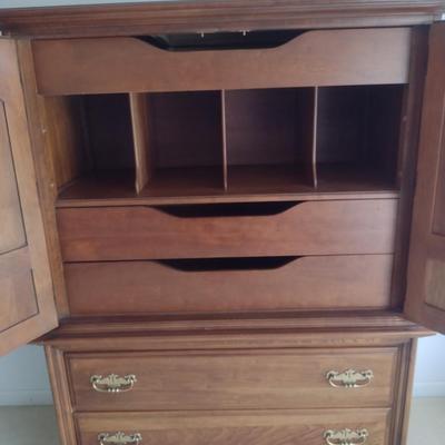 Thomasville Solid Wood Cherry Finish Armoire