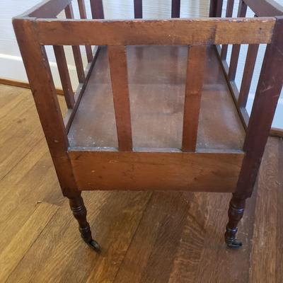 Victorian Canterbury With Castors & Drawer (D-KD)