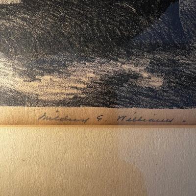 ‘Early American Home’ Pencil Signed By Mildred Williams (DR-RG)