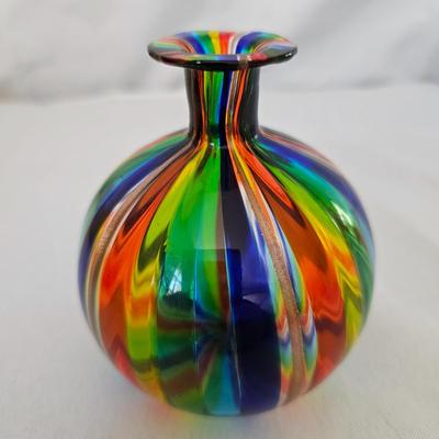 Murano Style Hand Blown Glass Vase & More (O-JS)