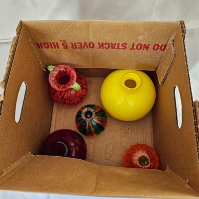 Murano Style Hand Blown Glass Vase & More (O-JS)