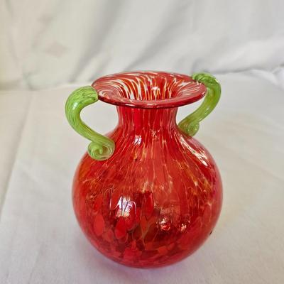 Murano Style Hand Blown Glass Vase & More (O-JS)
