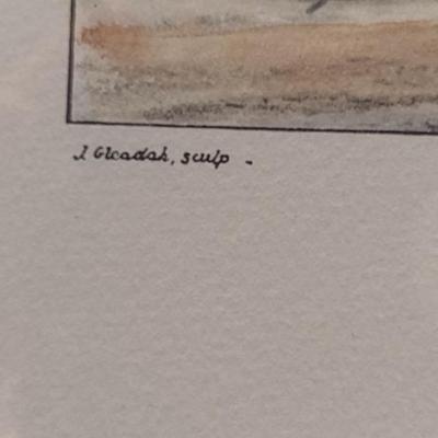 'Setting Away- Tally Ho' The Pytchley Hunt- Equestrian Fox Hunt Print Framed Behind Glass