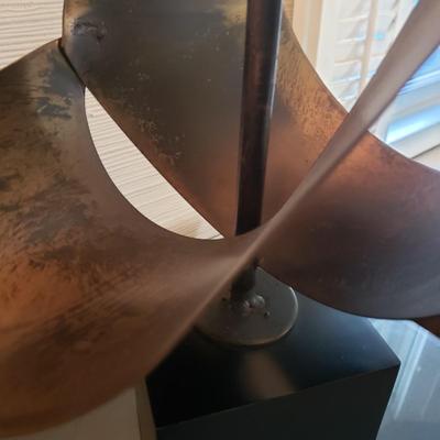 Harry Balmer/Richard Barr Brutalist Large Metal Lamp (D-KD)