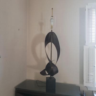 Harry Balmer/Richard Barr Brutalist Large Metal Lamp (D-KD)