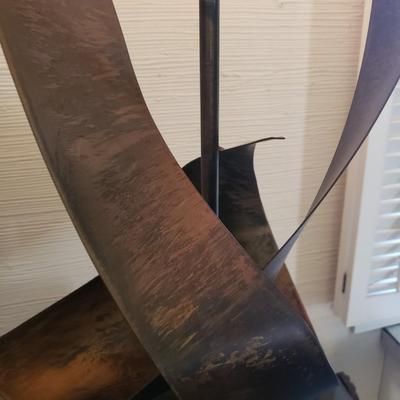 Harry Balmer/Richard Barr Brutalist Large Metal Lamp (D-KD)