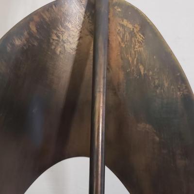 Harry Balmer/Richard Barr Brutalist Large Metal Lamp (D-KD)