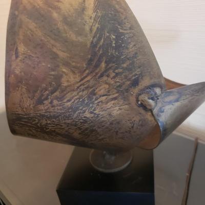 Harry Balmer/Richard Barr Brutalist Large Metal Lamp (D-KD)