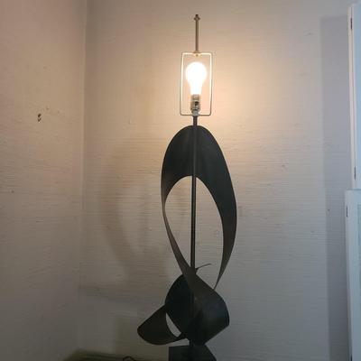 Harry Balmer/Richard Barr Brutalist Large Metal Lamp (D-KD)