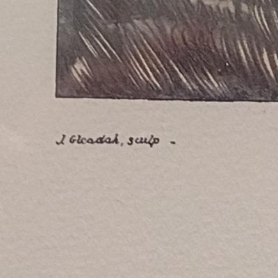 'In Full Cry- Yoi Forward' The Pytchley Hunt- Equestrian Fox Hunt Print Framed Behind Glass