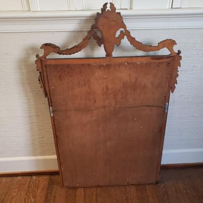 Antique Wall Mirror W/ Carved Urn Design (D-KD)