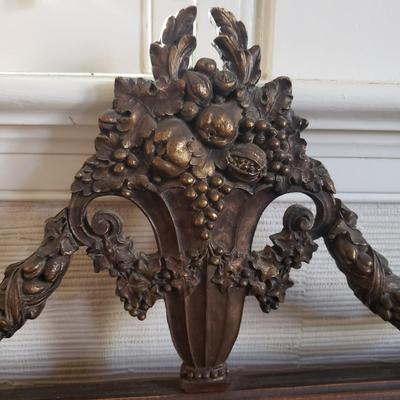 Antique Wall Mirror W/ Carved Urn Design (D-KD)