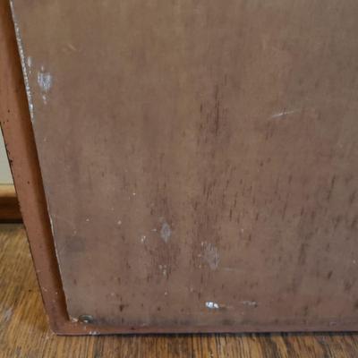 Antique Wall Mirror W/ Carved Urn Design (D-KD)