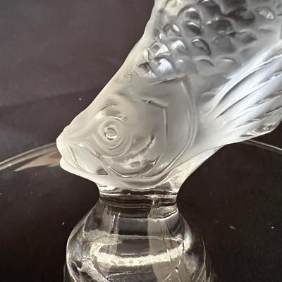 Lalique Frosted Koi Fish Crystal Ring Dish (LR-RG)