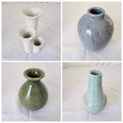 Ceramic Flower/Bud Vases (O-JS)