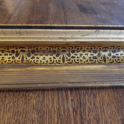 Antique Gold Framed Wall Mirror (D-KD)