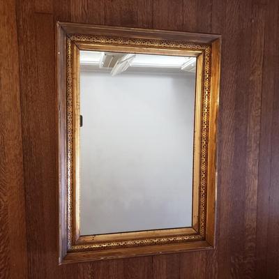 Antique Gold Framed Wall Mirror (D-KD)