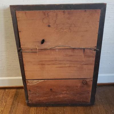 Antique Gold Framed Wall Mirror (D-KD)