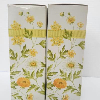 Avon Buttercup Candlestick Moonwind Cologne Vintage Floral Milk Glass Style Bottle With Box